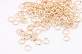 3mm Open Jump Rings, Gold-Filled, 25 Pieces Wholesale Jewelry Making Jump Rings