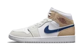 Air Jordan 1 Mid Tan Suede Navy