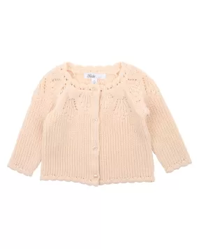 Bebe Double Cream Knitted Cardigan