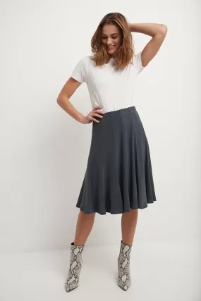 Bell Shaped Long Skirt with Flippy Flare