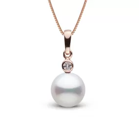 Brilliant Collection 9.0-10.0 mm Freshadama Freshwater Pearl and Diamond Pendant