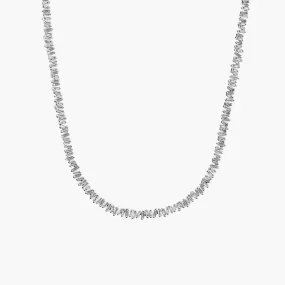 Classic Fireworks Diamond Full Tennis Necklace