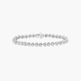 Classic Heart Shape Tennis Bracelet