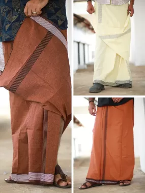 Combo Men's Cotton Color Dhothi 290/-