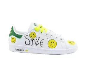 CUSTOM / ADIDAS Stan Smith Smile White Green M20605