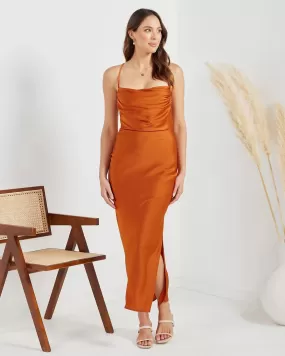 Diane Dress - Rust