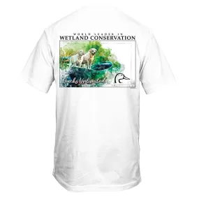 Ducks Unlimited Boat Dog Short Sleeve T-Shirt