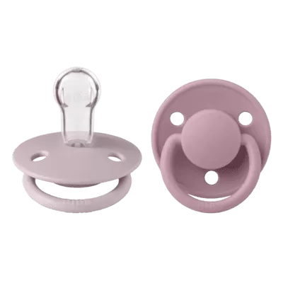 Dusky Lilac & Heather Silicone - Bibs de Lux (0-36m)