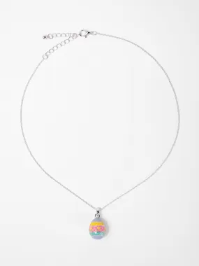 Isabella Easter Egg Pendant Chain Necklace