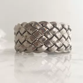 JOEL gun metal braided cuff bracelet