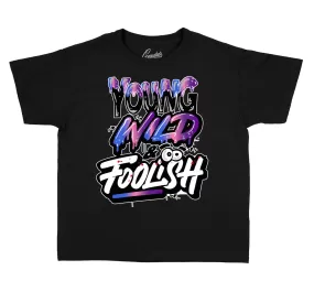 Kids Gradient Foam Shirt - Young Wild - Black