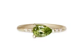 Lilia Peridot   Diamond Ring