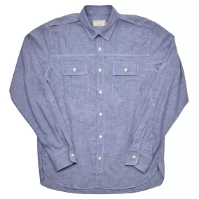 Maison Kitsuné - Cotton Flannel Shirt - Navy