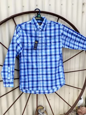 Men's Bisley Blue  & White Check Shirt