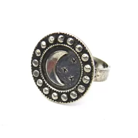 Mother MOON Statement Ring - SILVER