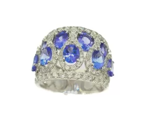 New Sapphire and Diamond Ring