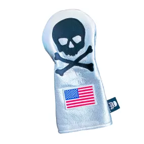 One-Of-A-Kind! RMG Spaceman Skull & Bones Silver Driver Headcover