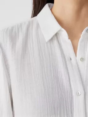 ORGANIC COTTON GAUZE CLASSIC COLLAR SHIRT