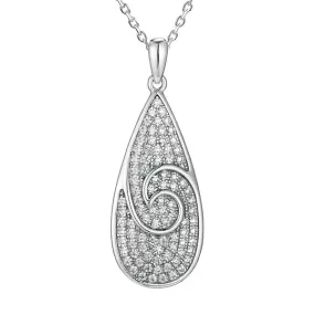 Pavé Nalu Teardrop Pendant