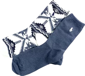 Polo Ralph Lauren X2 Pairs Of Cotton Socks Blue one size