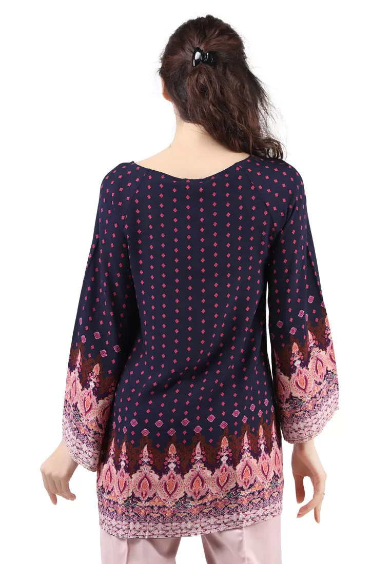 printed tunic top