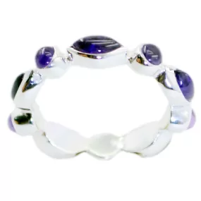 Riyo Enticing Gemstones Amethyst 925 Sterling Silver Rings Christmas