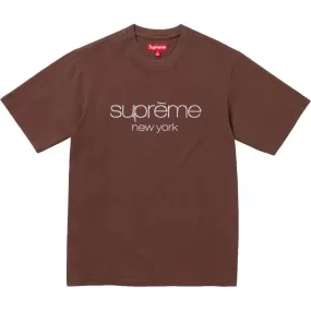 SUPREME CLASSIC LOGO SS TOP-BROWN