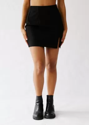 The Cheeky Mini Skirt in Black