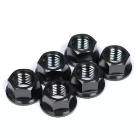 Triumph Daytona 675 Titanium Sprocket Nuts, All Models, Black