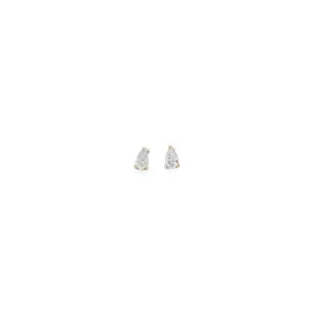 WD1292 14kt Gold Pear Shaped Diamond Stud Earrings